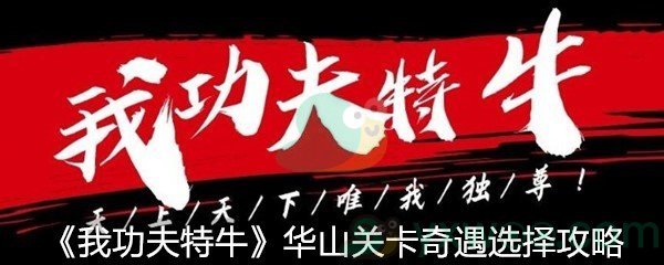 《我功夫特牛》华山关卡奇遇选择攻略