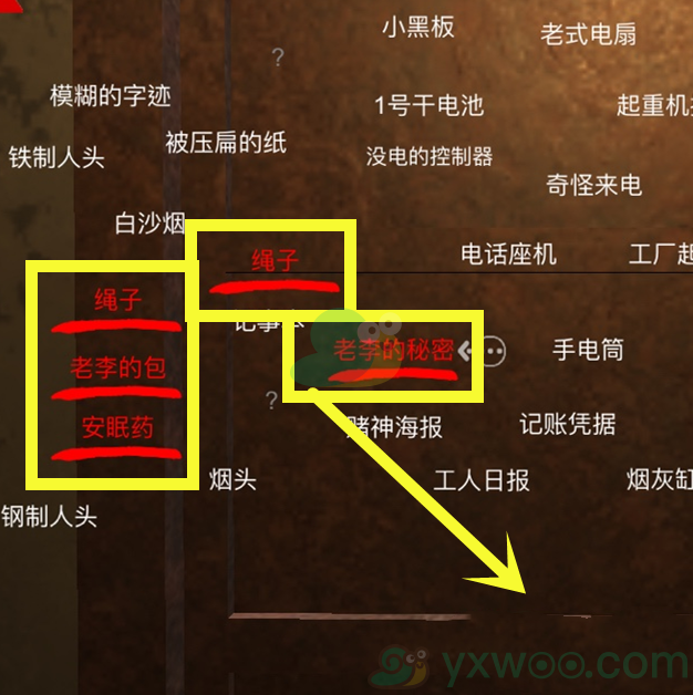 《王爱国》五级线索我被老李绑架位置分享