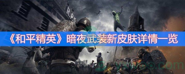 《和平精英》暗夜武装新皮肤详情一览