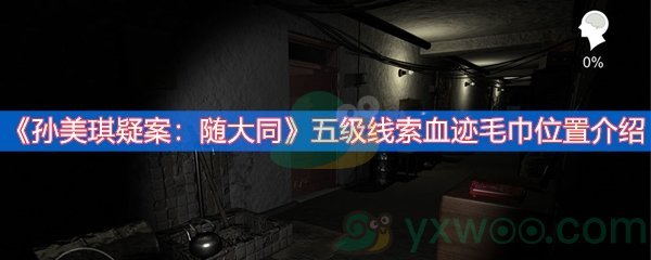 《孙美琪疑案：随大同》五级线索血迹毛巾位置介绍