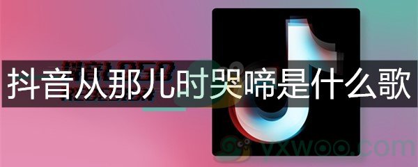 抖音从那儿时哭啼是什么歌