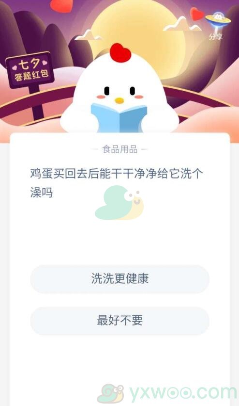 鸡蛋买回去后能干干净净的给它洗个澡吗？