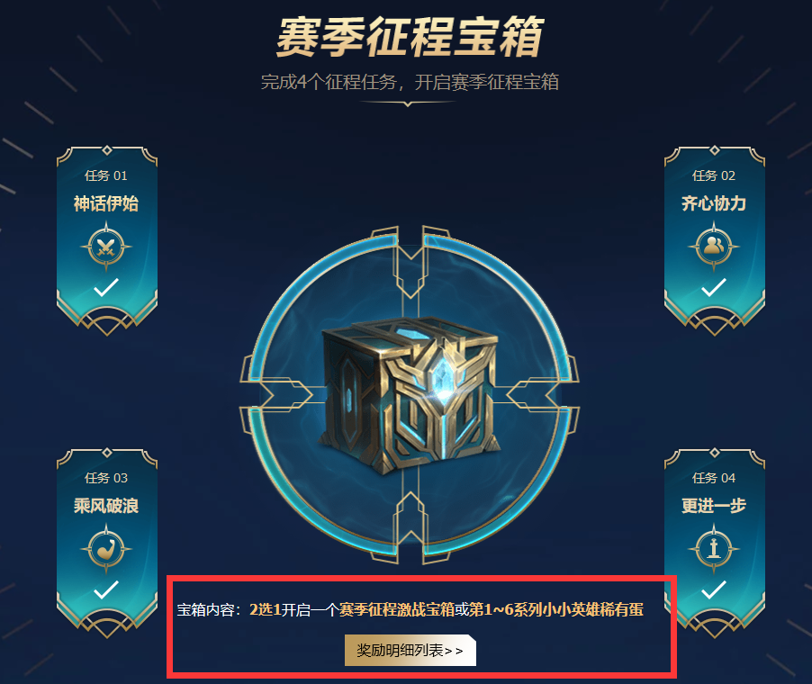 《lol》赛季征程宝箱升级奖励