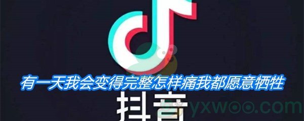 《抖音》有一天我会变得完整怎样痛我都愿意牺牲是什么歌