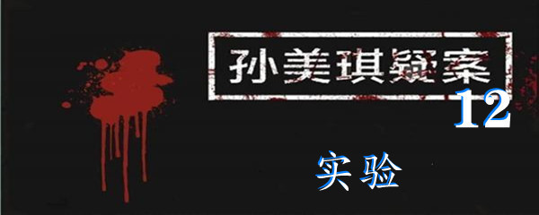 《孙美琪疑案:12》五级线索实验