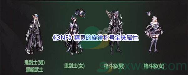 《DNF》精灵的旋律称号宝珠属性介绍