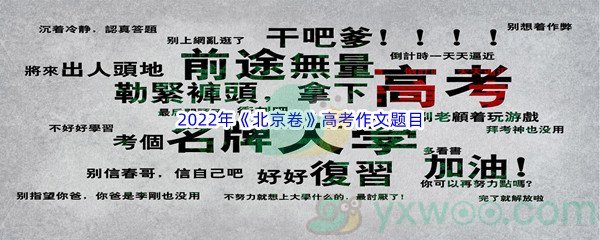 2022年《北京卷》高考作文题目介绍