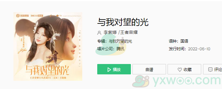 《抖音》与我对望的光歌曲完整版在线试听入口